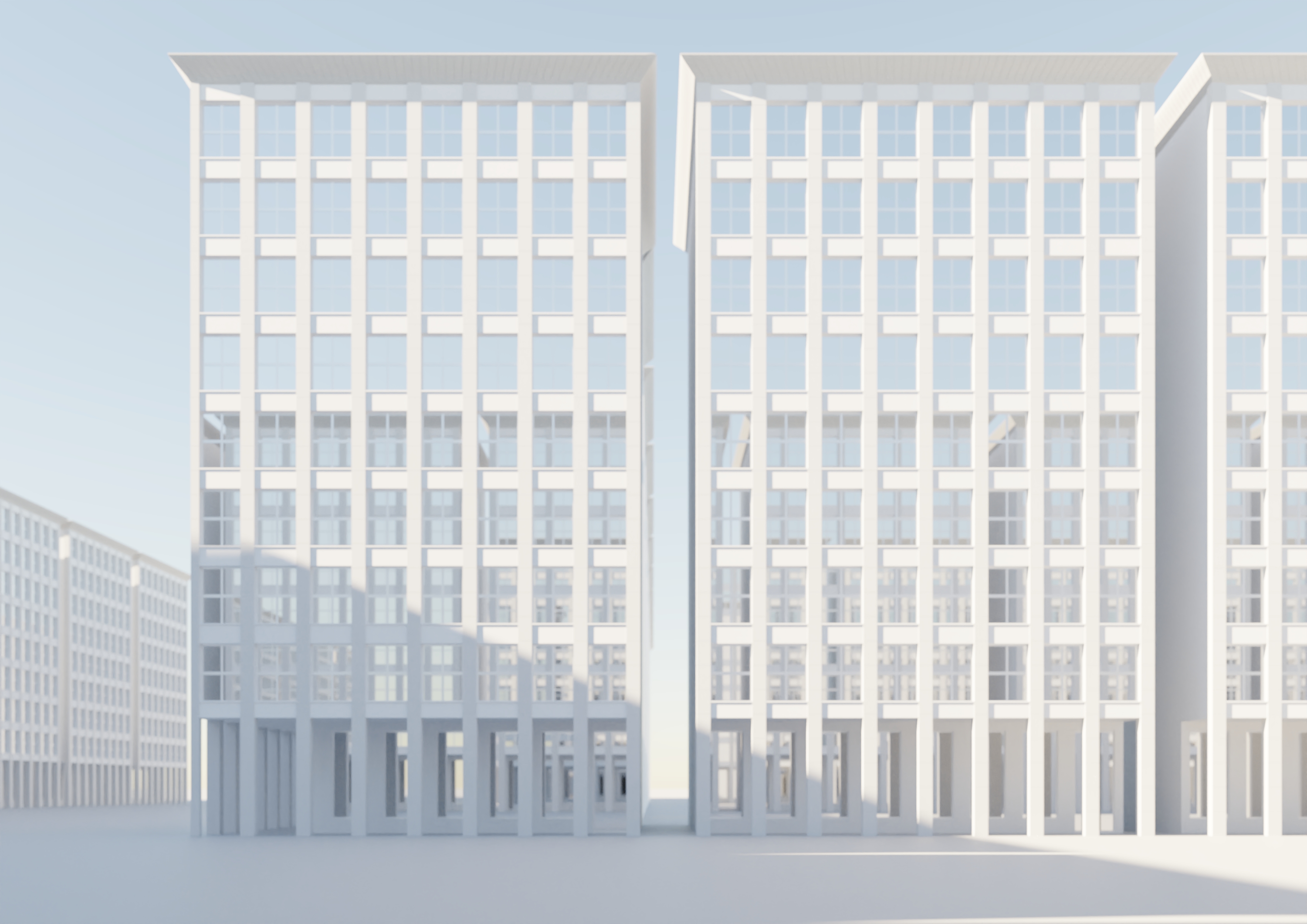 City Building Template with Colonnade preview image 3